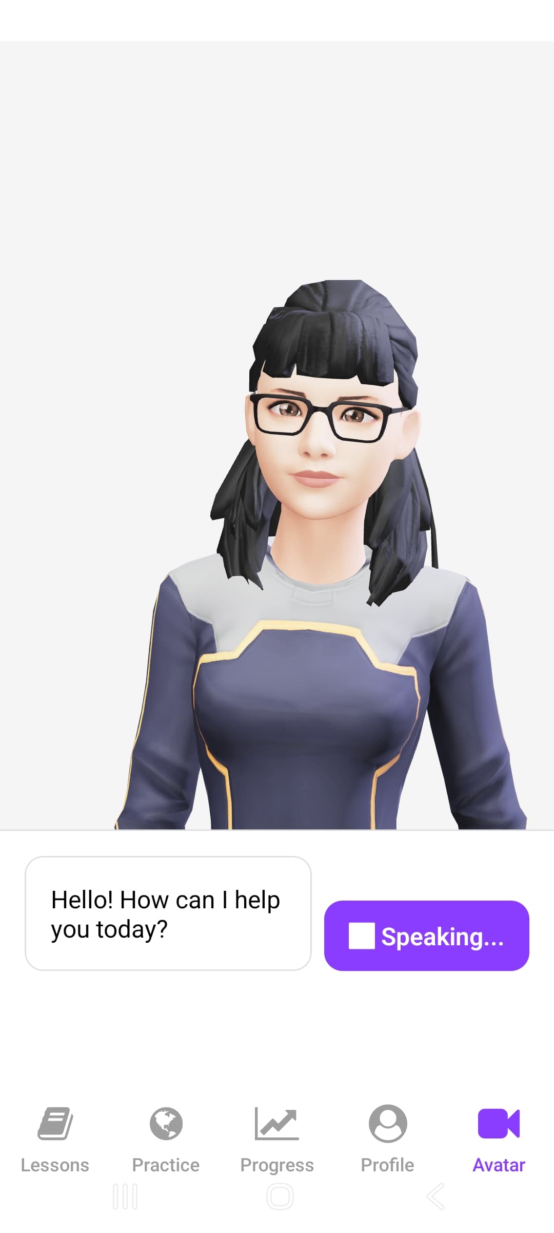 Langmeet app interface