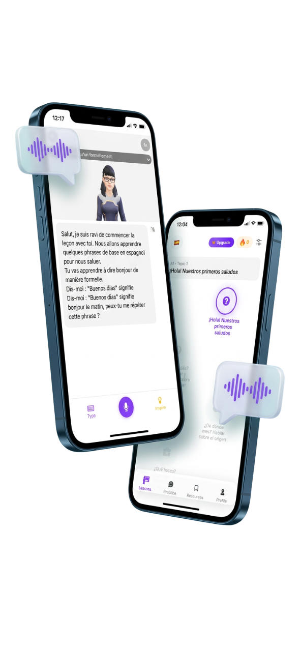 Langmeet Mobile App Interface